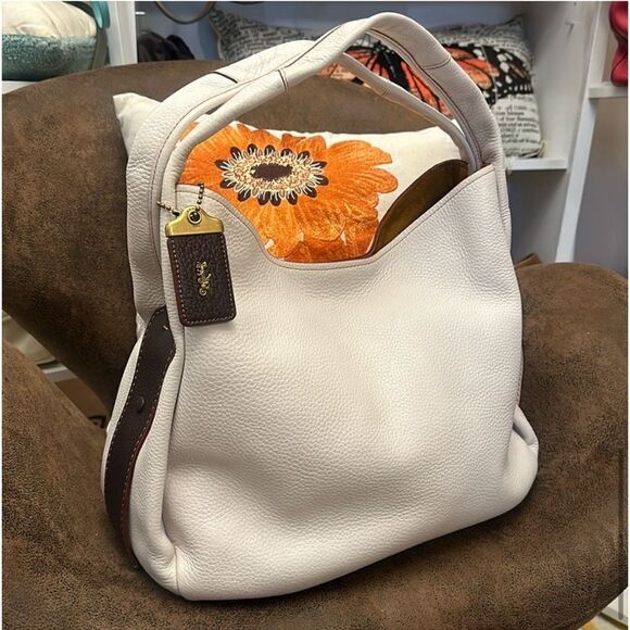 COACH 1941 BANDIT HOBO 39 LEATHER 86760 HANGTAG & BAG INSERT CHALK BRASS OXBLOOD - Picture 3 of 17